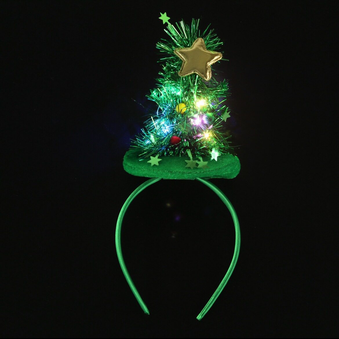 Christmas Tree Headband Cute Holiday Headdress For Girls photo 8