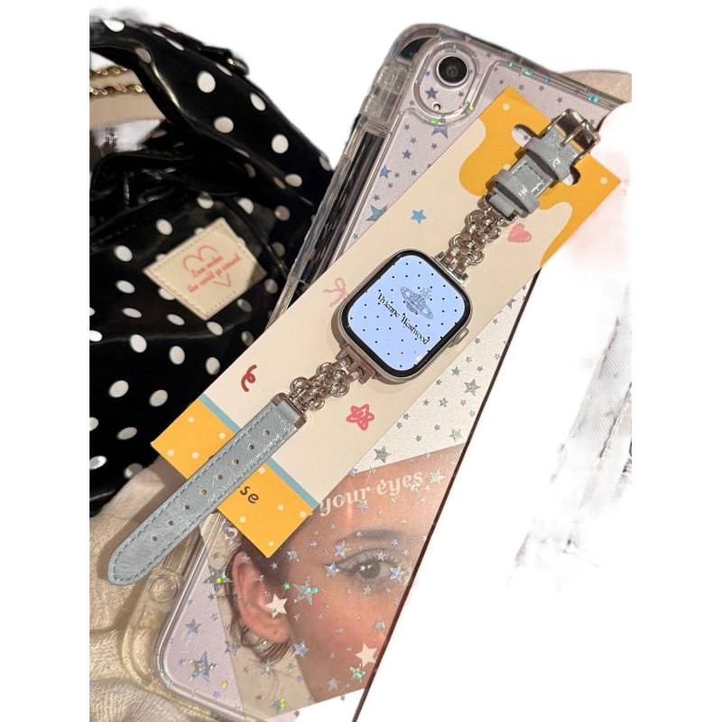 Suitable For Metal Chain Patchwork Leather photo 5