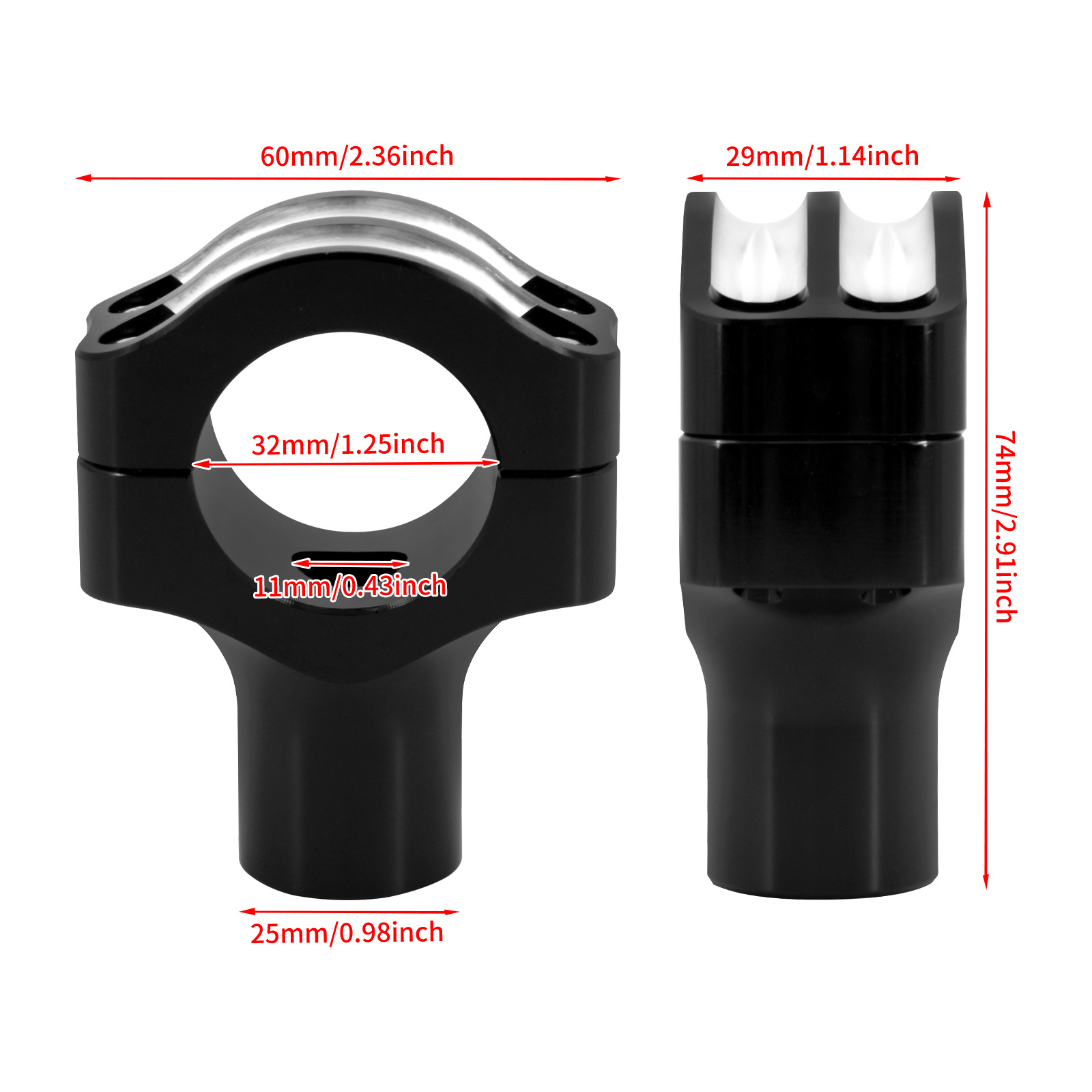 Motorcycle Handlebar Risers Handlebar Mounting Base photo 8