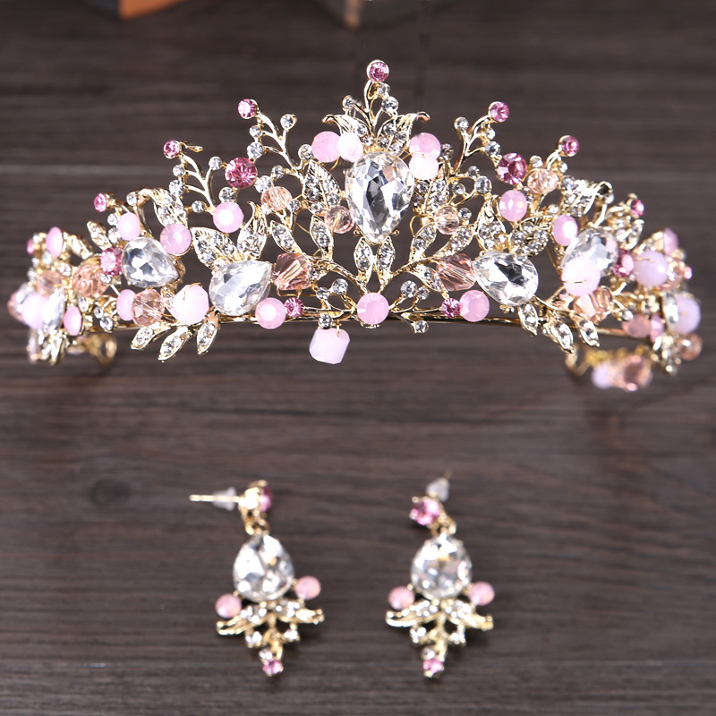 Crown Headdress High-end Crystal Headband Princess Style photo 3