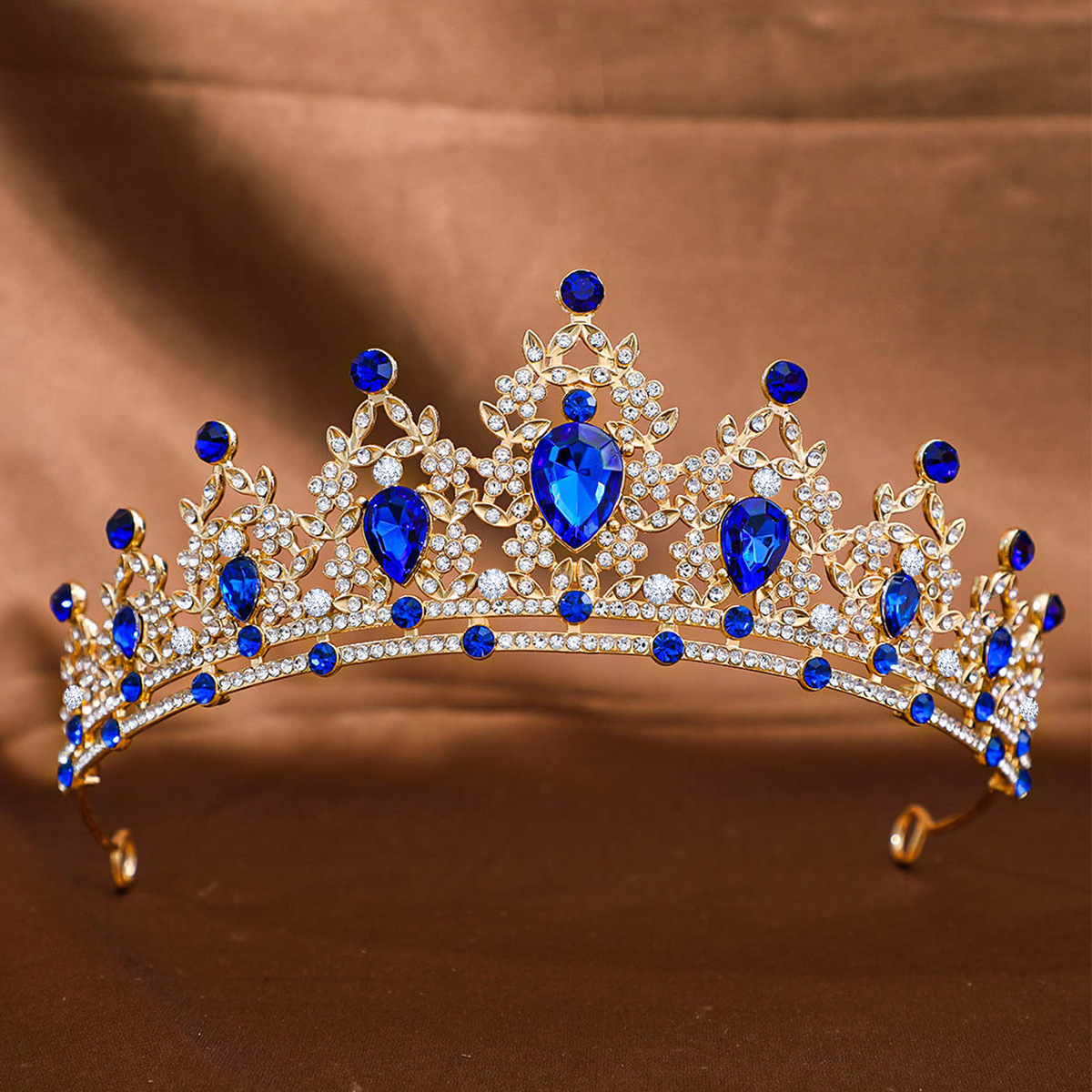 Rhinestone Headband Alloy Crown Wedding Dress Accessory photo 2