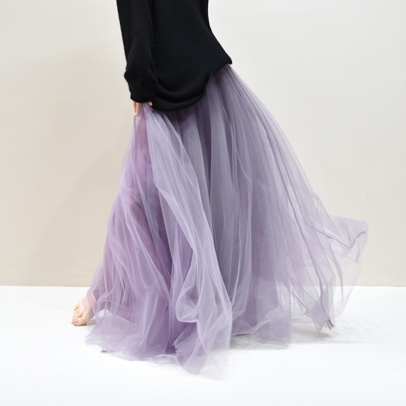 Pleated Skirt Mesh Skirt Women's Fairy Gauze Skirt photo 7