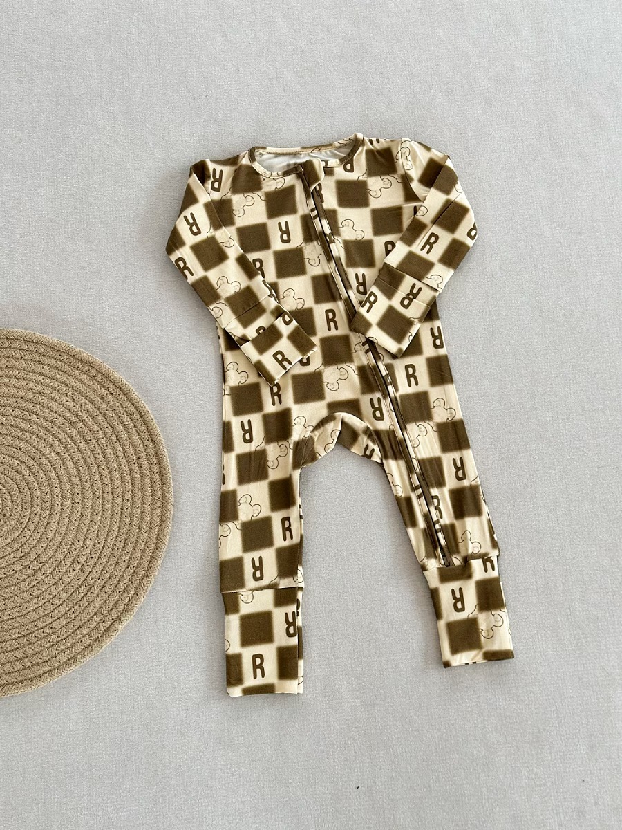 Bamboo Fiber Onesie European And American Style For Infants And Toddlers photo 8