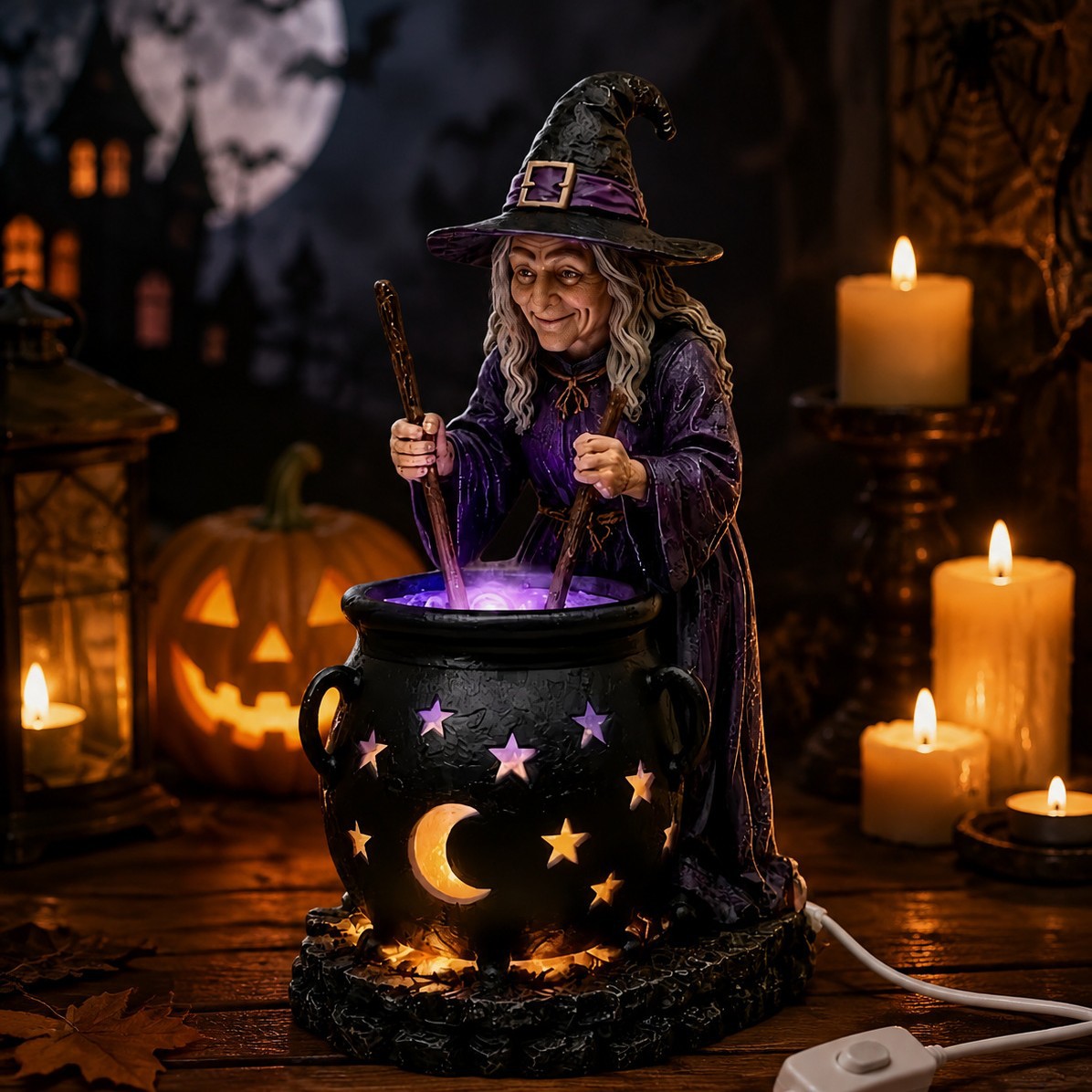Halloween Decoration Resin Figurine Night Light photo 5