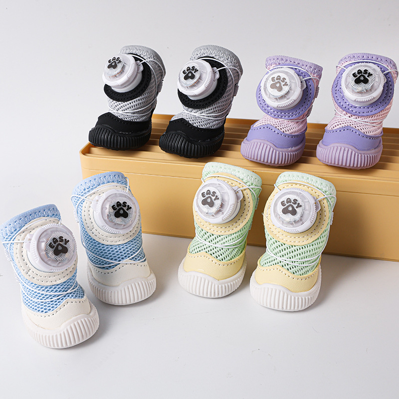 Mesh Non-slip Swivel-clip Soft-soled Breathable Shoes For Small Pets photo 1