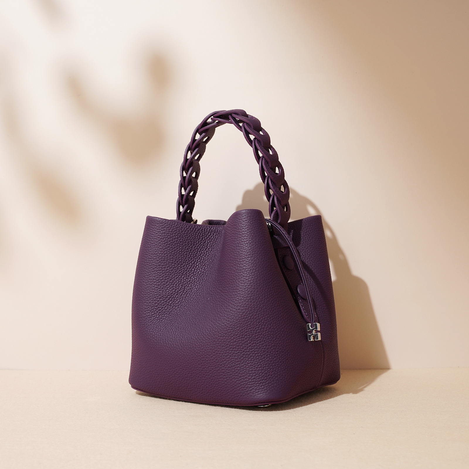 Summer New Arrival Top-grain Leather Bucket Bag photo 2