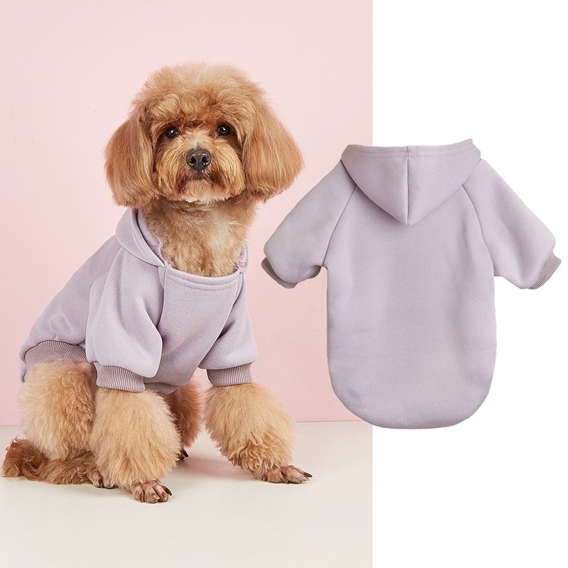 Classic Solid-color Hoodie For Pet Warmth photo 7