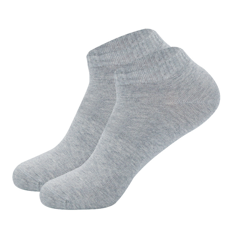 Mens Cotton Plain-colored Deodorant And Sweat-absorbent Ankle Socks photo 4