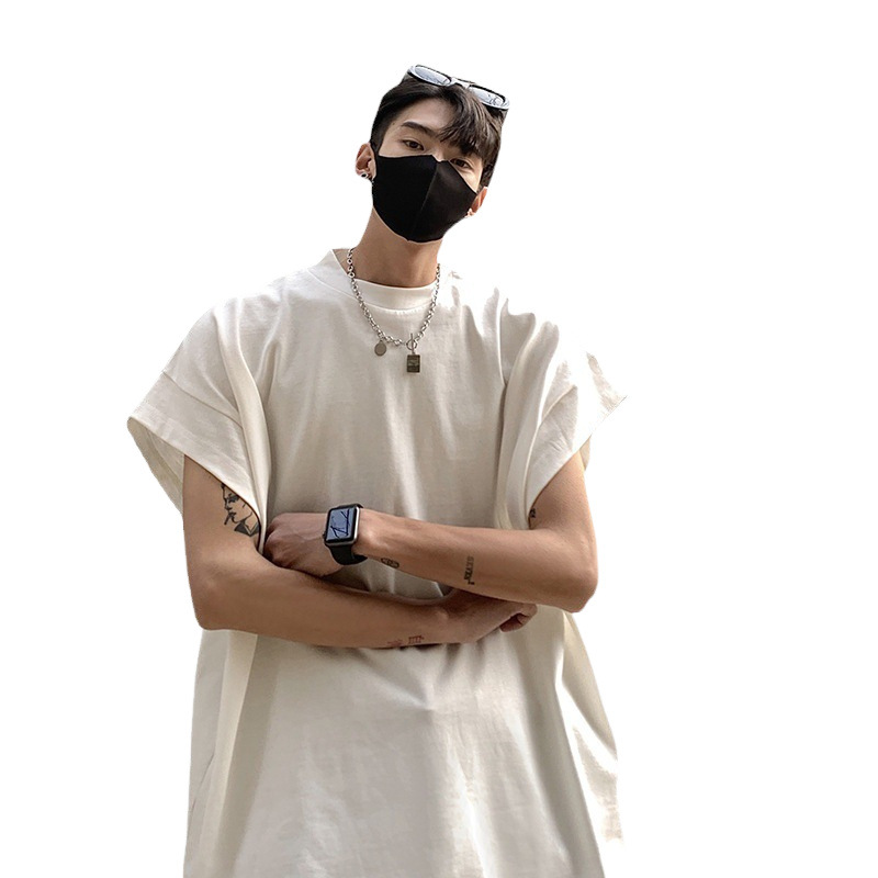 Loose-fitting Shoulder-padded Vest With A Small Neckline For Men photo 5
