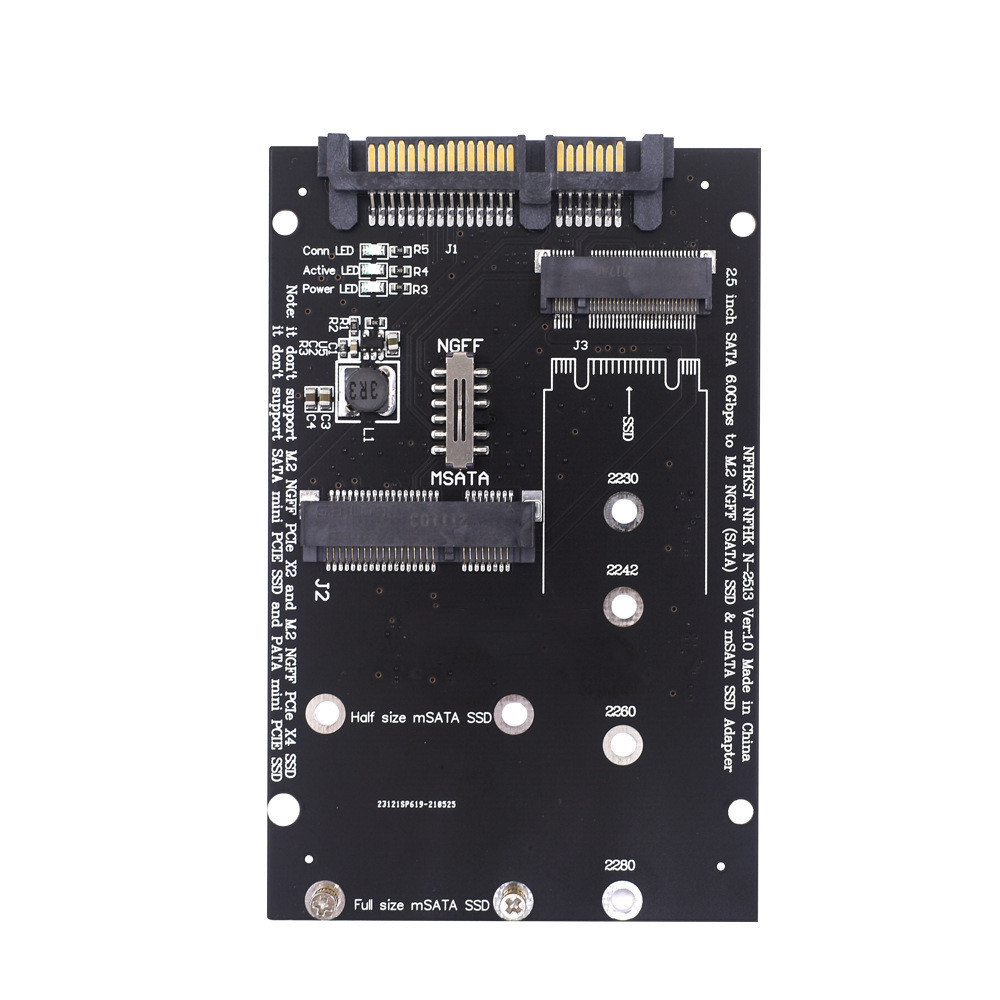 SATA3 To M2 NGFF MSATA SSD Conversion Card Adapter Card Switchboard photo 6