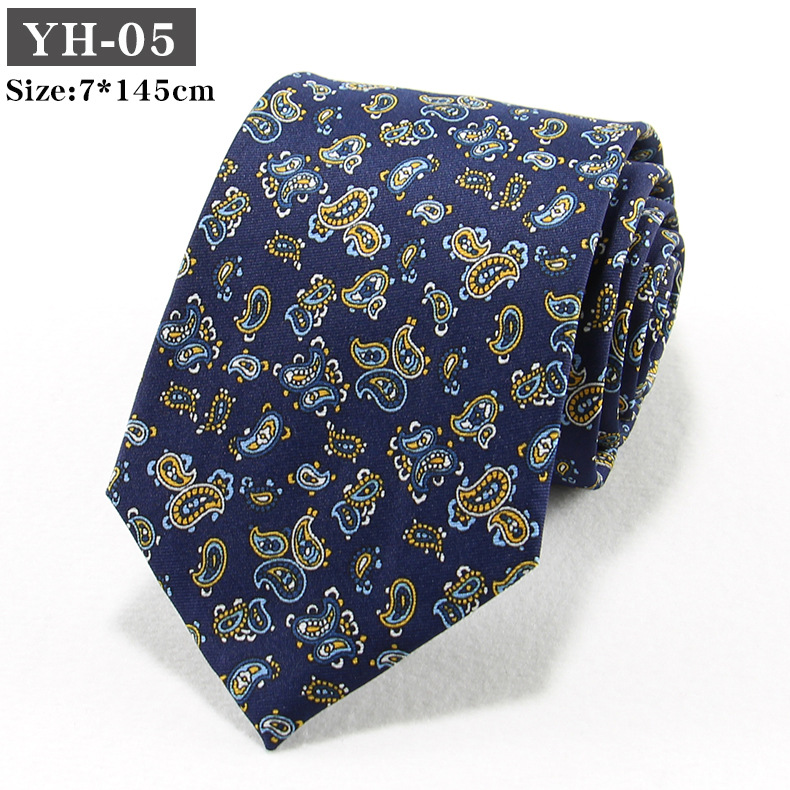 Korean-style Retro Hong Kong style Floral Casual Tie photo 7