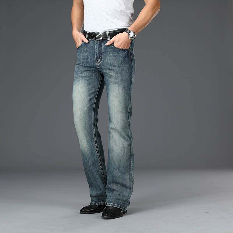 Casual Loose-fit Men's Wide-leg Denim Pants photo 4