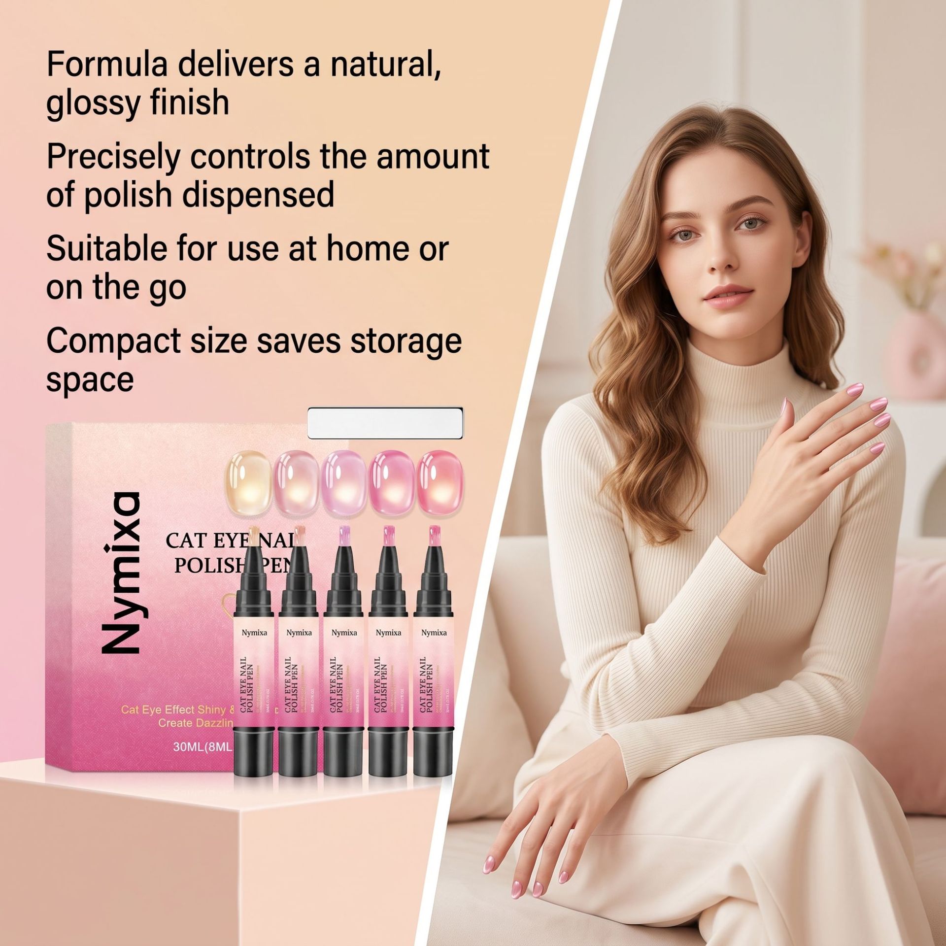 Easy-to-apply Multi-purpose Gel Nail Polish Pen Set photo 6
