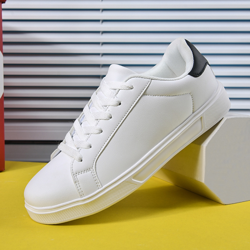 Leather-faced Waterproof Casual Sneakers For Teenagers Casual Skate Shoes photo 2