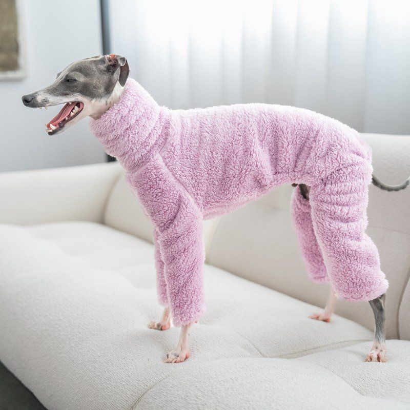 Warm High-Necked Four-Pocket Dog Coat photo 4