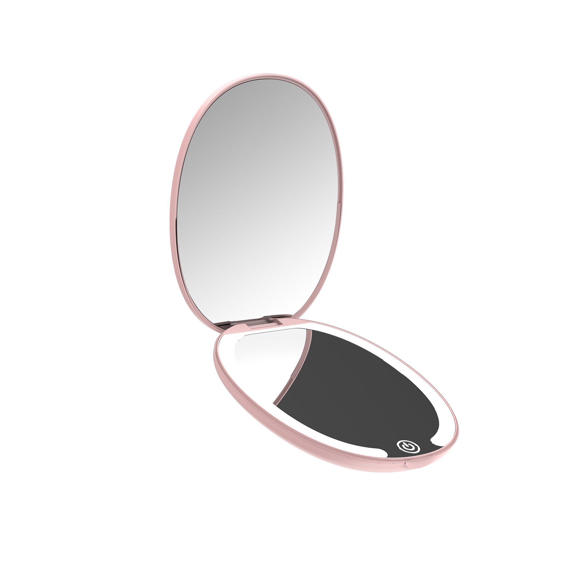 Handheld LED Double-Sided Folding Portable Lighted Makeup Mirror photo 2