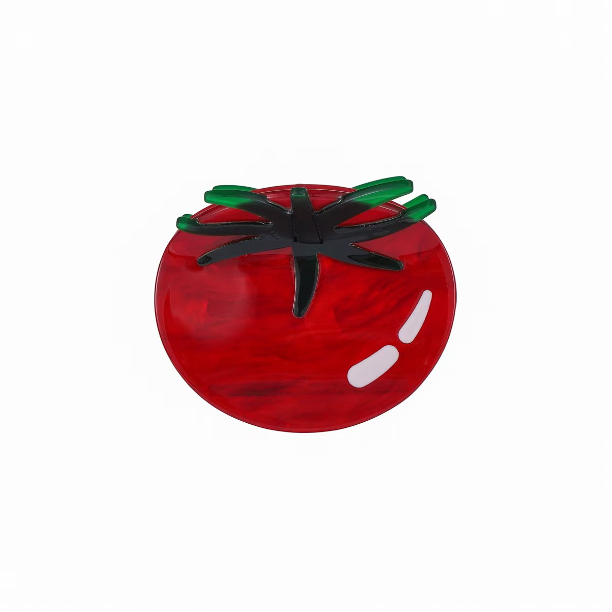 Tomato-colored Womens Fashionable Updo High-end Elegant Headpiece Shark Clip photo 4