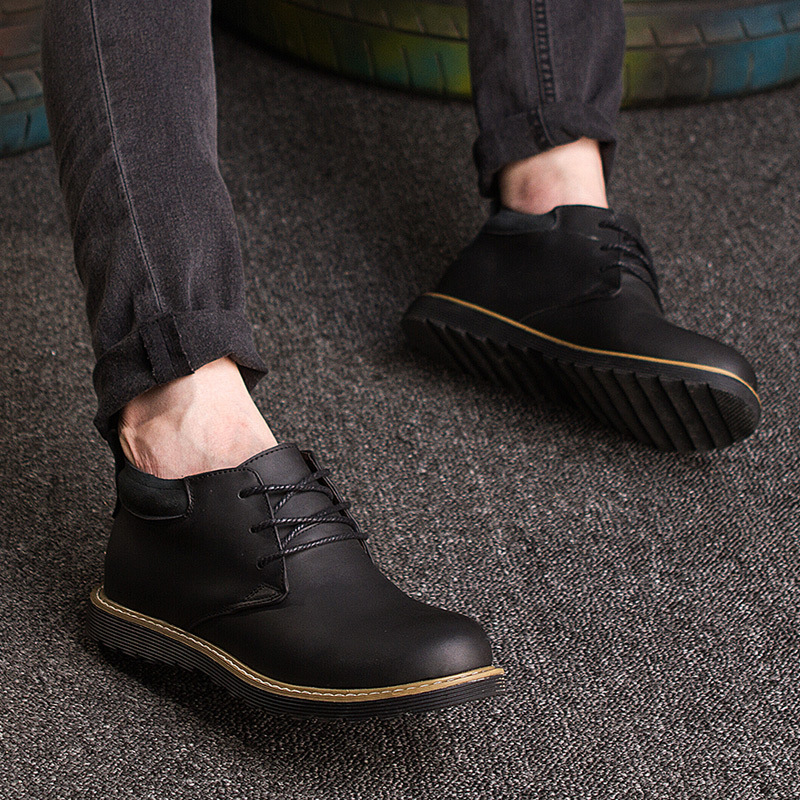 Second-layer Crazy Horse Leather Desert Boots Cross-border Vintage Mens Leather Boots photo 5