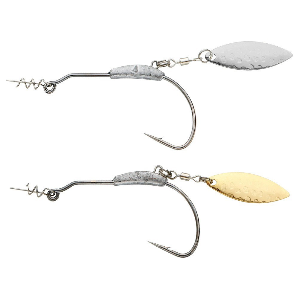 Nude-colored Leaded Crankbait With A Wide-bellied Crank Hook And A Metal Blade Lure photo 1