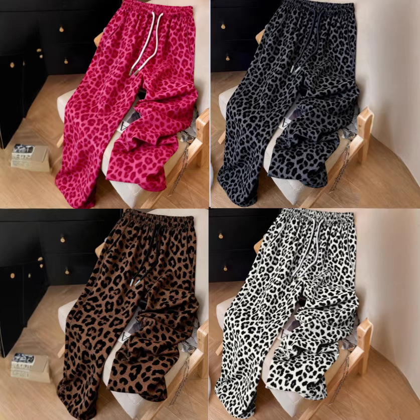 Women's Fashionable Leopard-Print Wide-Leg Pants photo 4