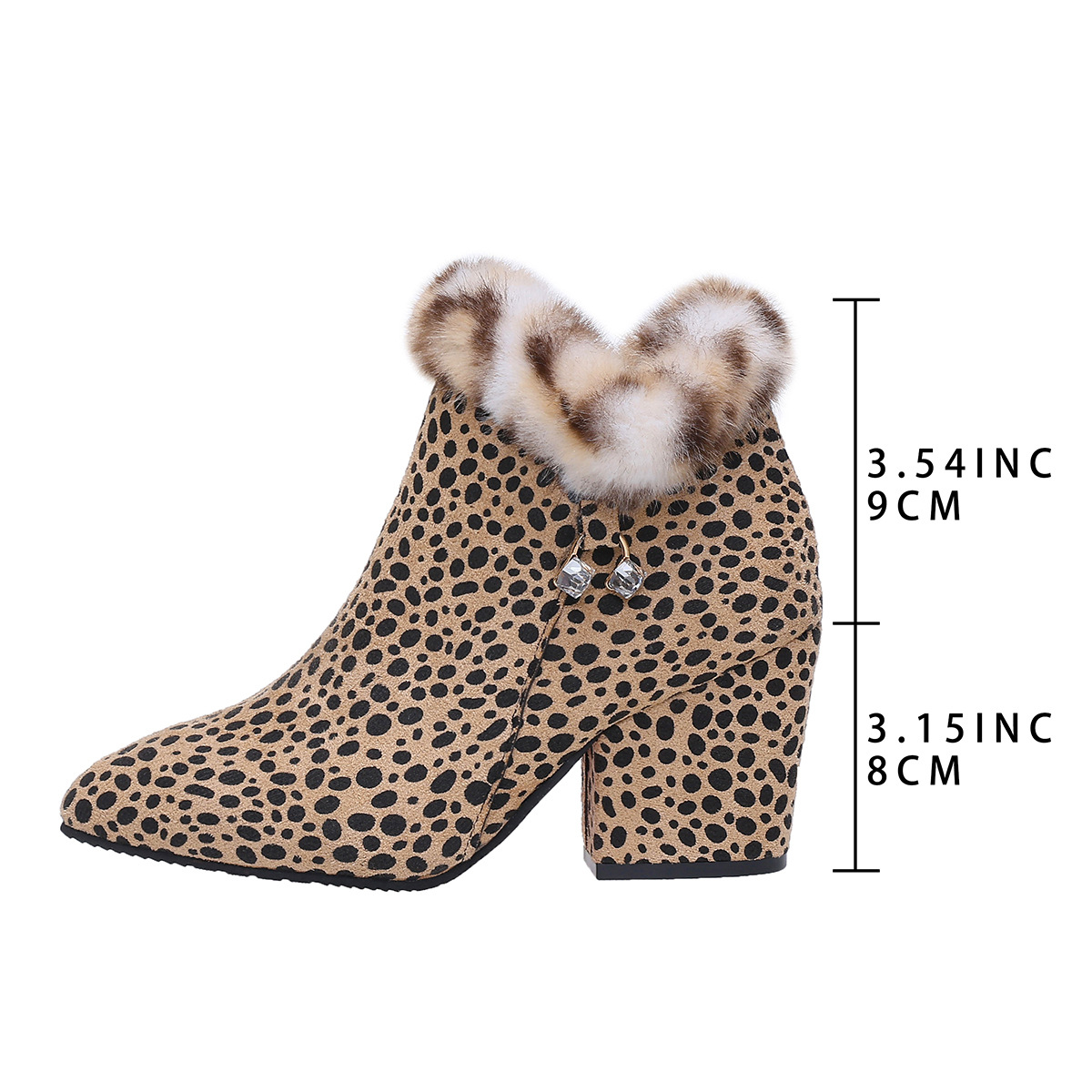 Leopard-print Flat Booties For Women photo 2