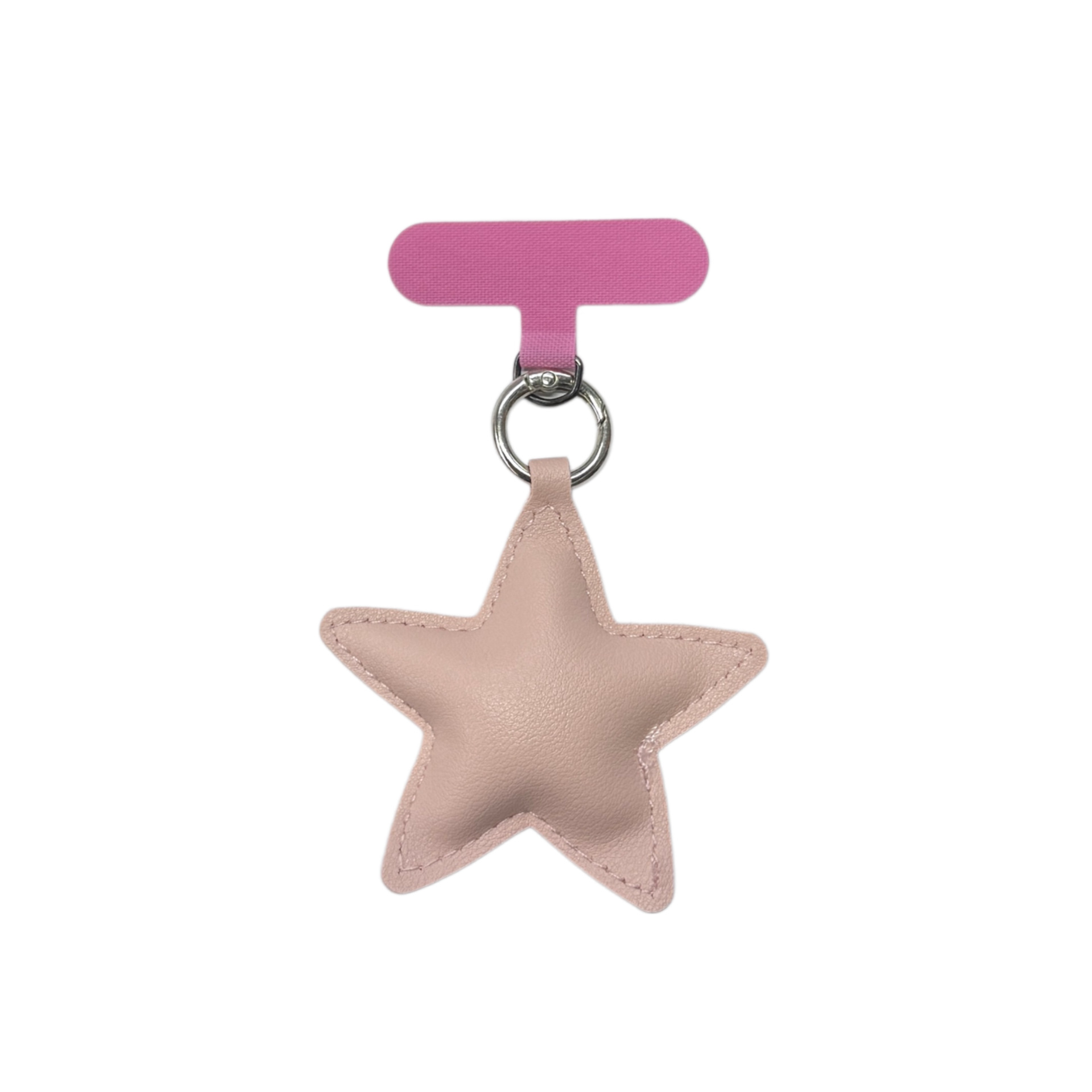 Niche Versatile Leather Star Keychain Phone Lanyard Pendant photo 2