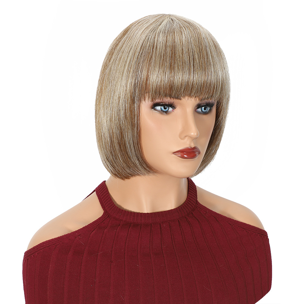 European And American Human-hair Wigs Lace-free photo 2