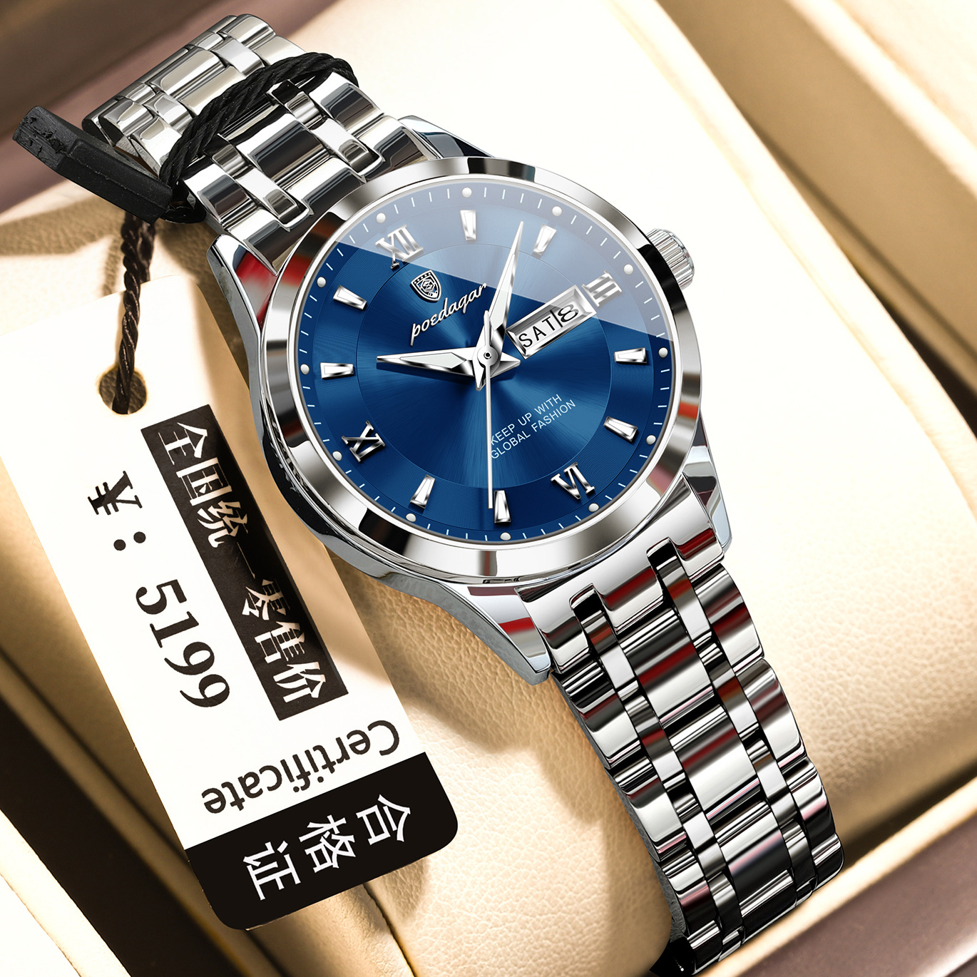 Waterproof Womens Watch Luminous Business Quartz photo 8