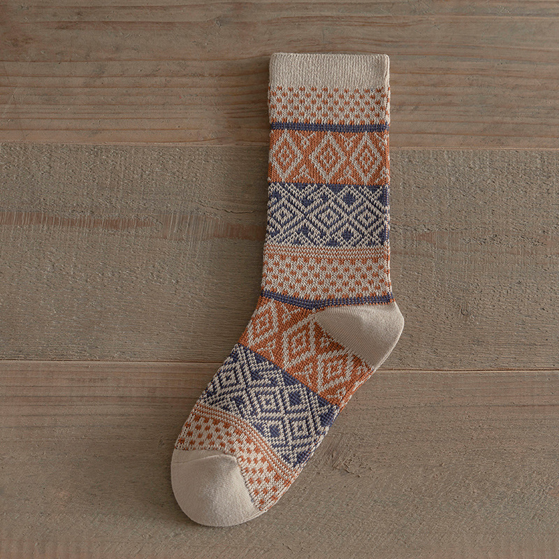 Women's Autumnwinter Long Socks Vintage Ethnic Style photo 6