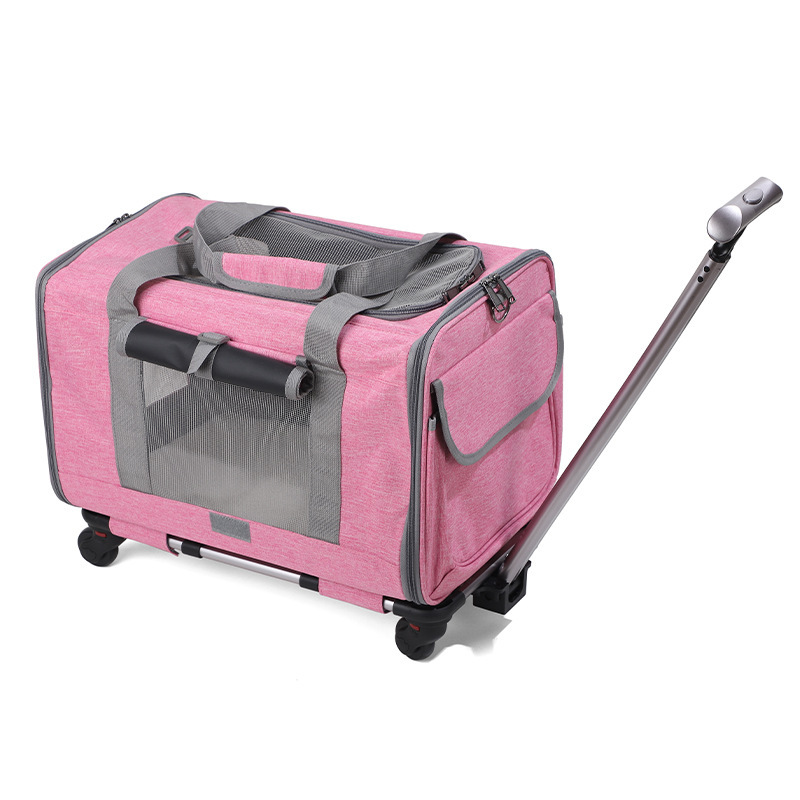 Breathable, Foldable Cat Carrier With A Pull Handle For Outdoor Pet Transport photo 4