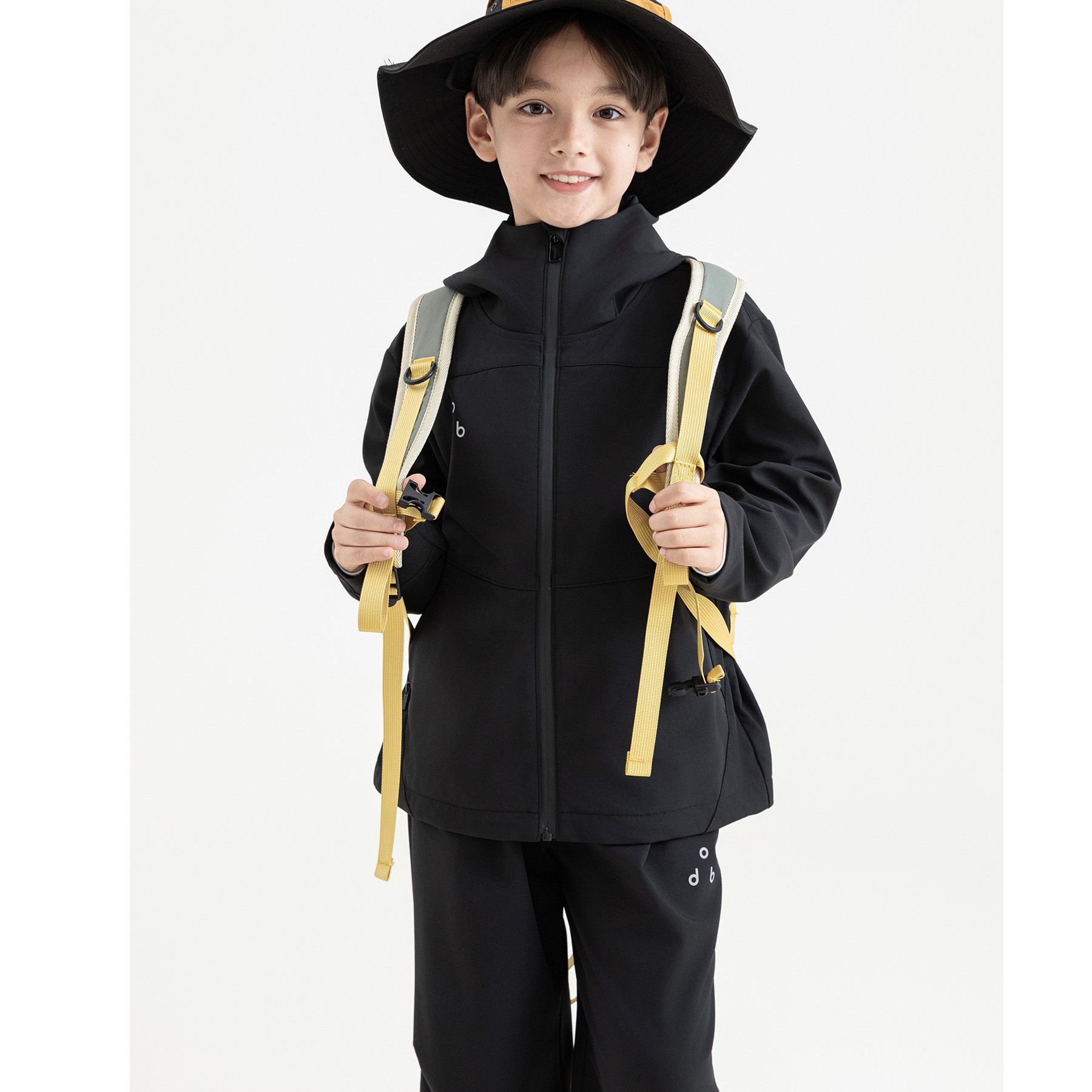 Boys Loose-fitting Windproof Jacket With A Hood And Stand-up Collar photo 5