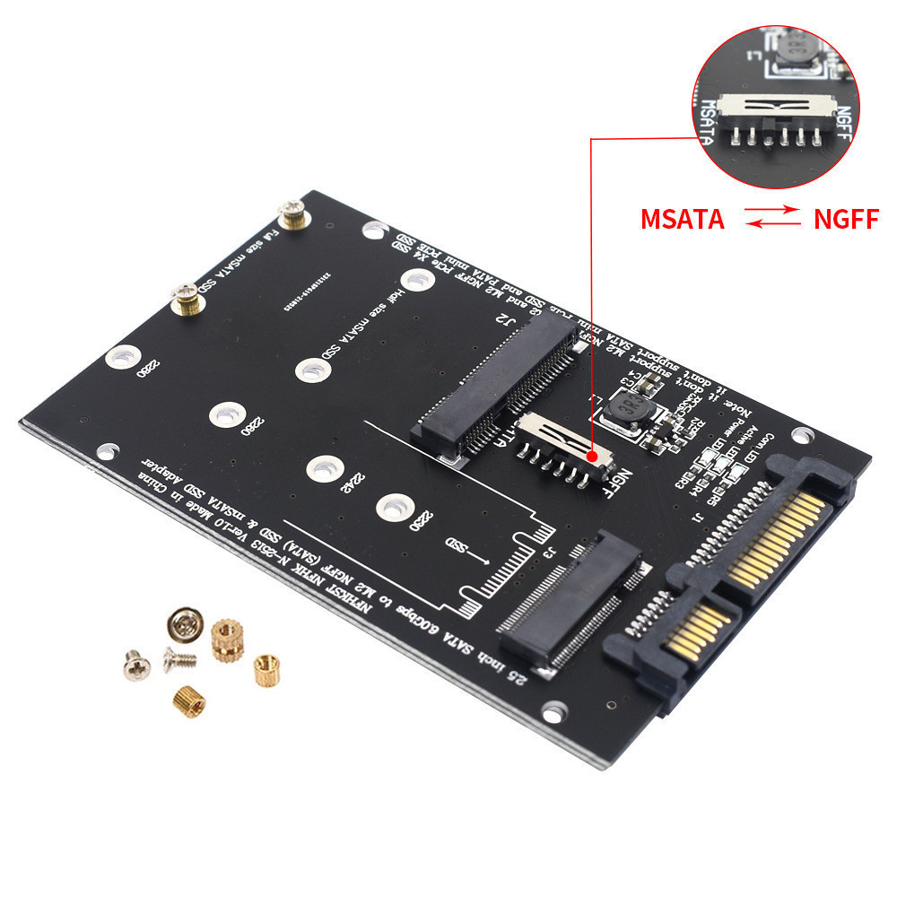 SATA3 To M2 NGFF MSATA SSD Conversion Card Adapter Card Switchboard photo 3