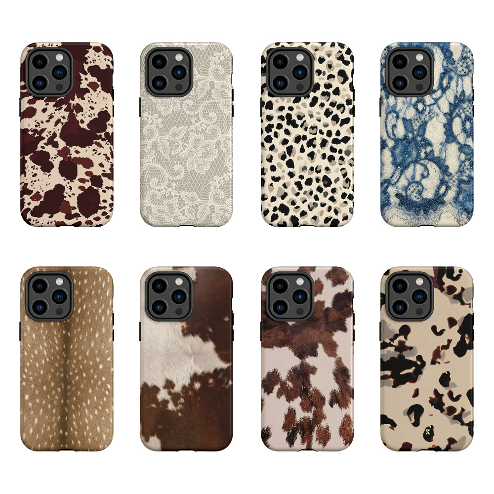 Stylish 2-in-1 Double-layer Glossy Phone Case photo 1