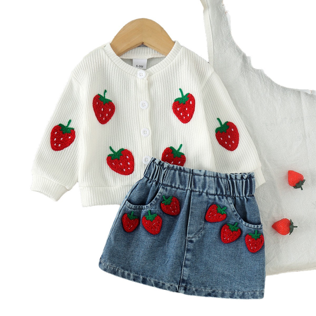 Long-sleeve Top Blue Skirt Childrens Clothing photo 5