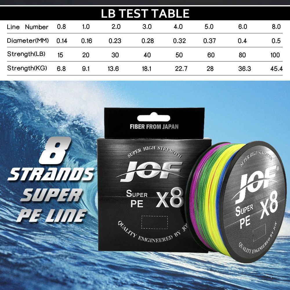 JOF Dyneema Fishing Main Line Dedicated For Lure Rods And Sea Rods photo 4