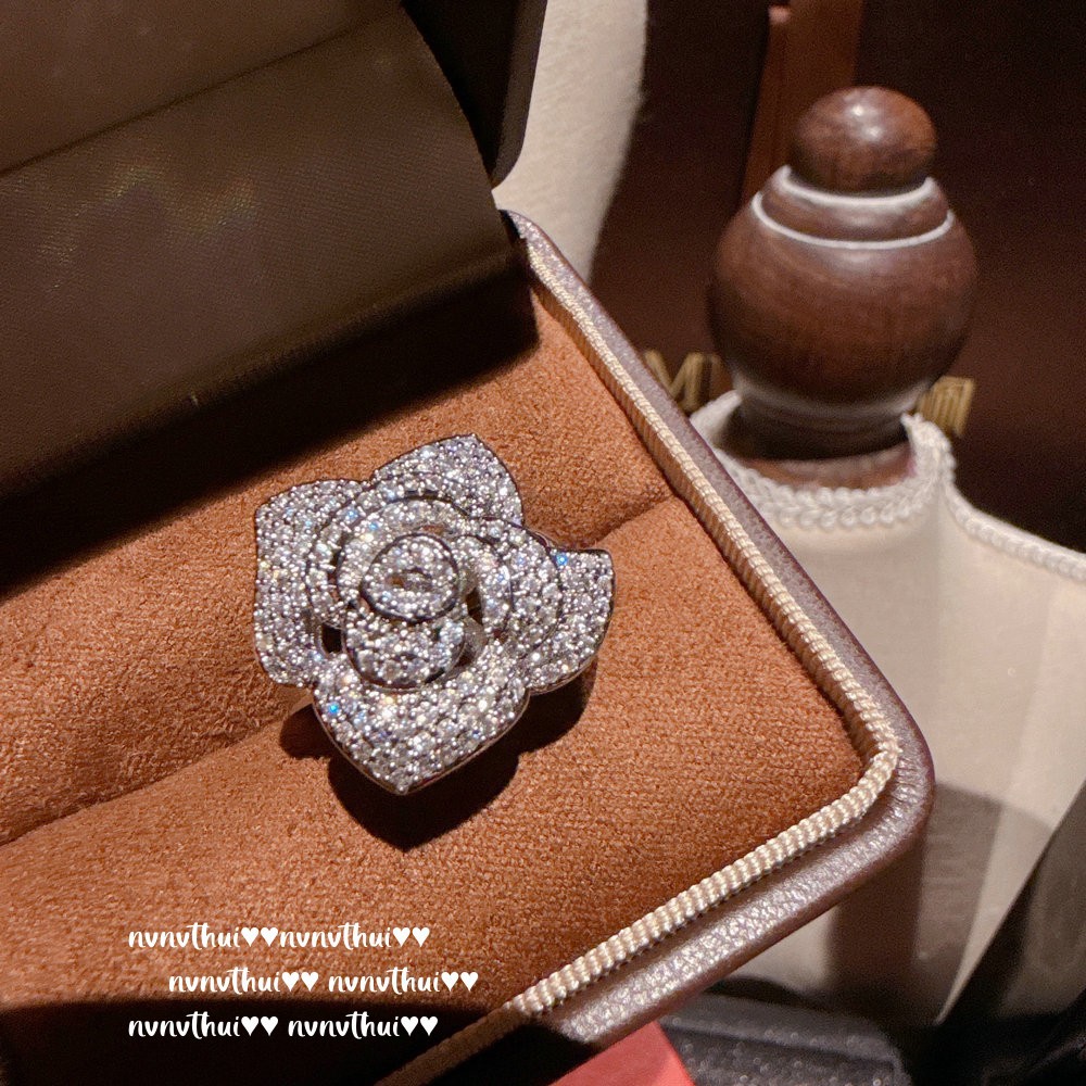 Fog Color Enchantress Camellia Gemstone Necklace Rich Charming Rose Zircon Earrings Bracelet Suit photo 3