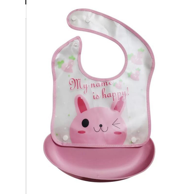 Detachable No-wash Waterproof Silicone-like Bib For Kids photo 5