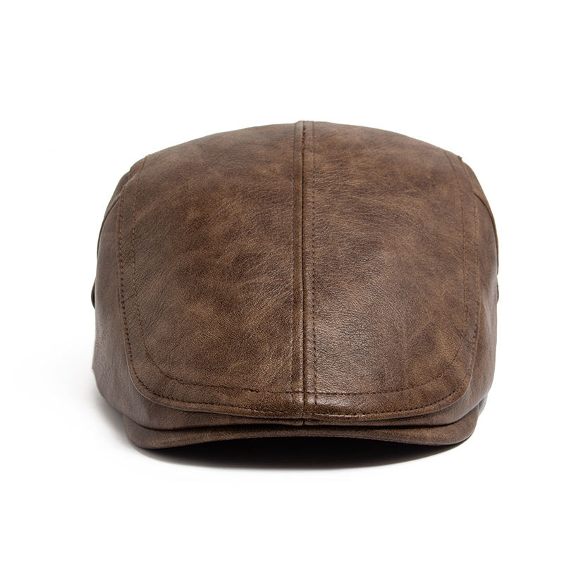 British-style Vintage Thickened Warm Mens Beret photo 8