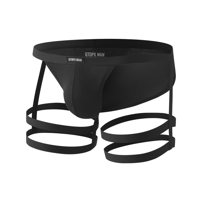 Mens Low-rise Thong With Straps photo 2
