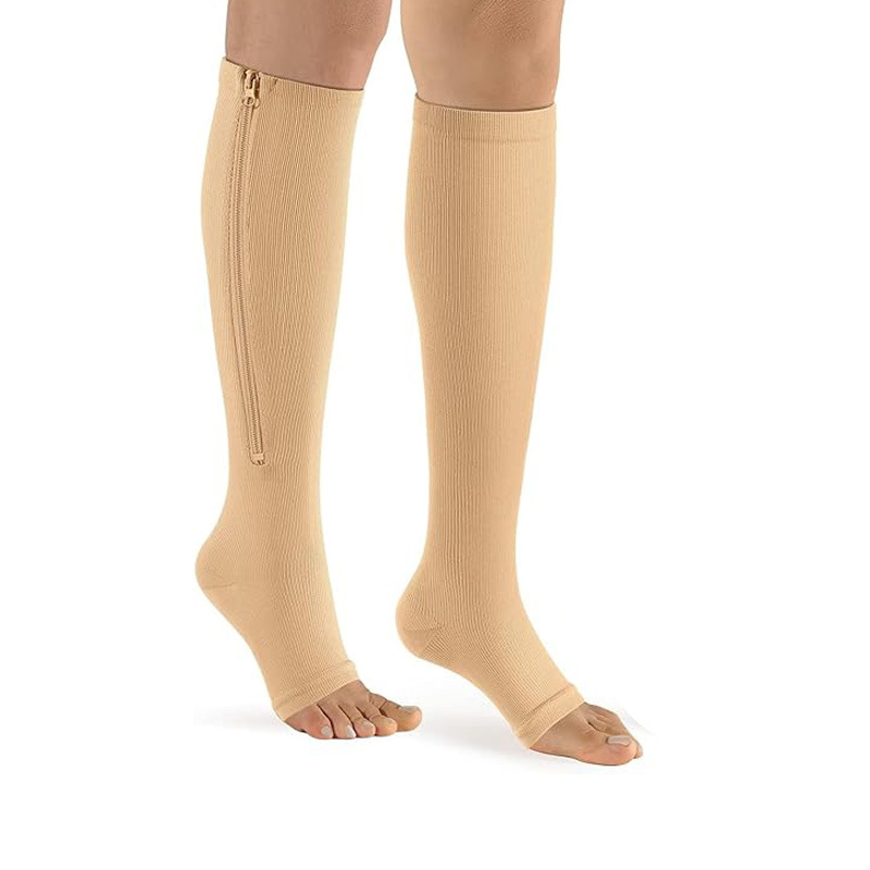 Zippered Compression Socks Open-toe Socks photo 7