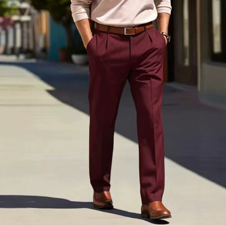 Men's Loose-fit Casual Tailored Trousers photo 4
