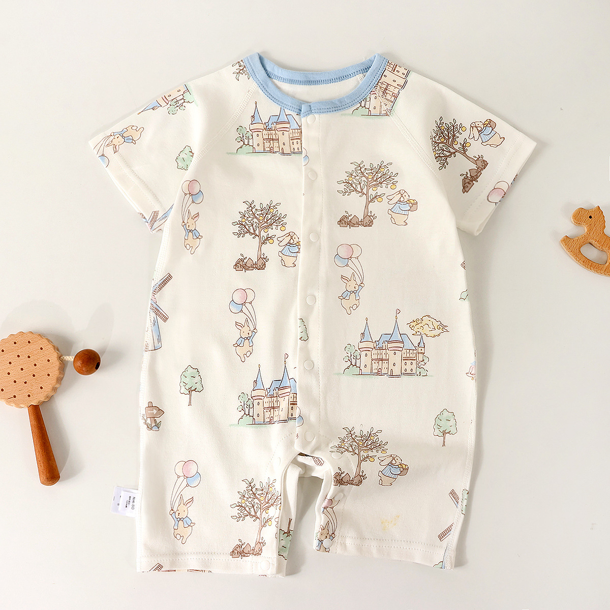 Fashionable Newborn Long-sleeve Bodysuit Loungewear photo 2