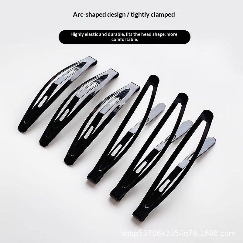 Black Hair Clip For Tidying Side-swept Bangs And Loose Strands Womens Style photo 5