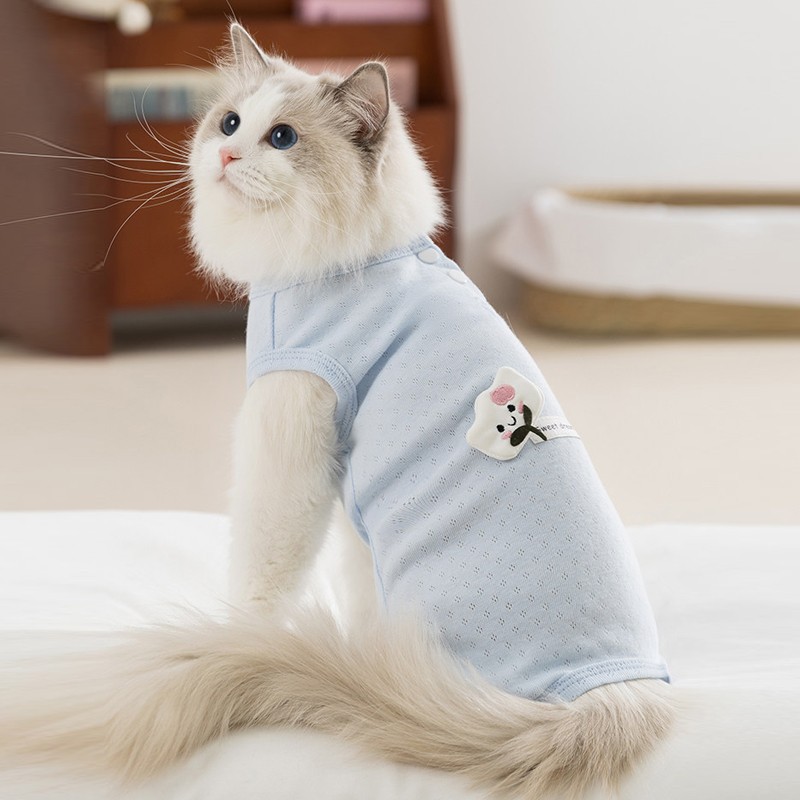 Cat Clothing Belly-covering Garment Spayneuter Suit Kitten Vest photo 2