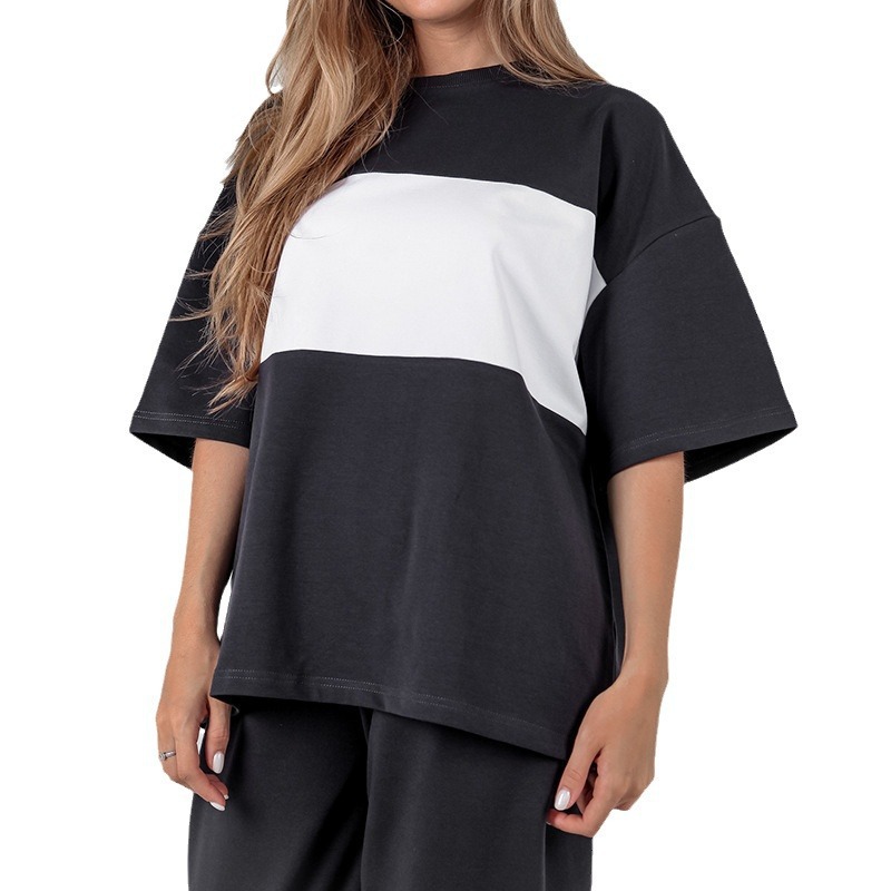 Round-neck Short-sleeve T-shirt Sports One-piece Set photo 5