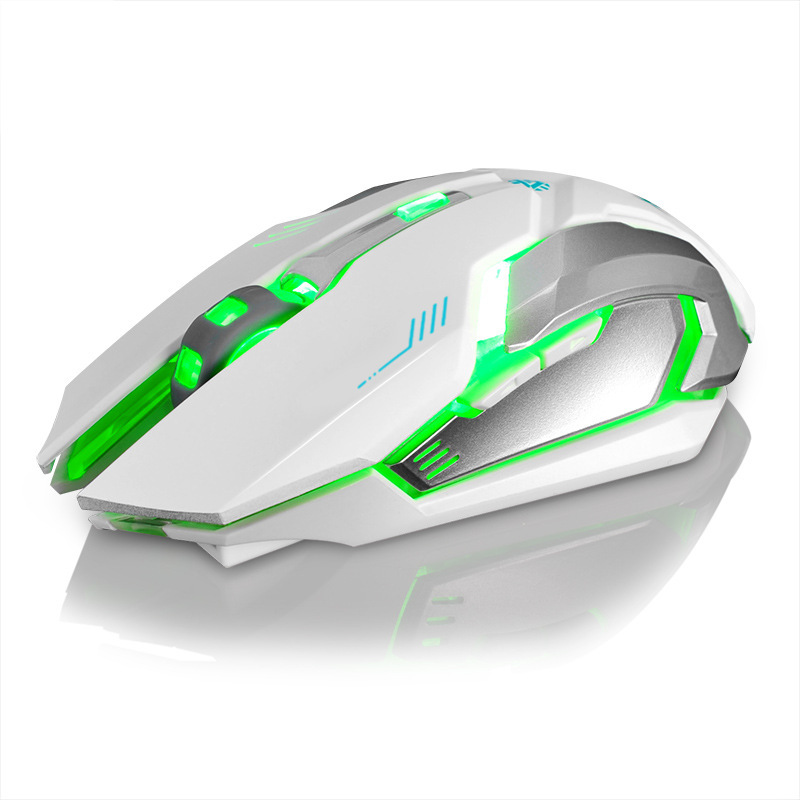 Mouse Wireless Rechargeable Notebook Desktop Home Office Universal Game Mute Luminous photo 8