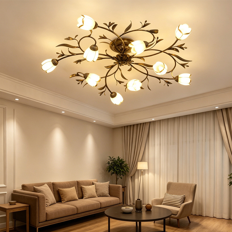 Creative Floral Country-style French Lighting Fixtures photo 1