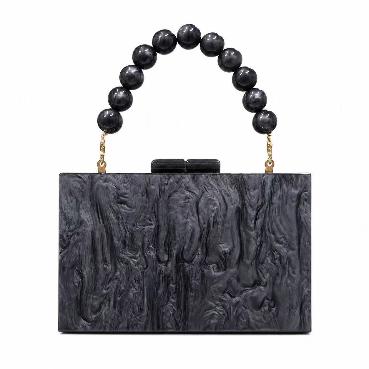 Stylish And Elegant Womens New Pearly Acrylic Evening Bag photo 7