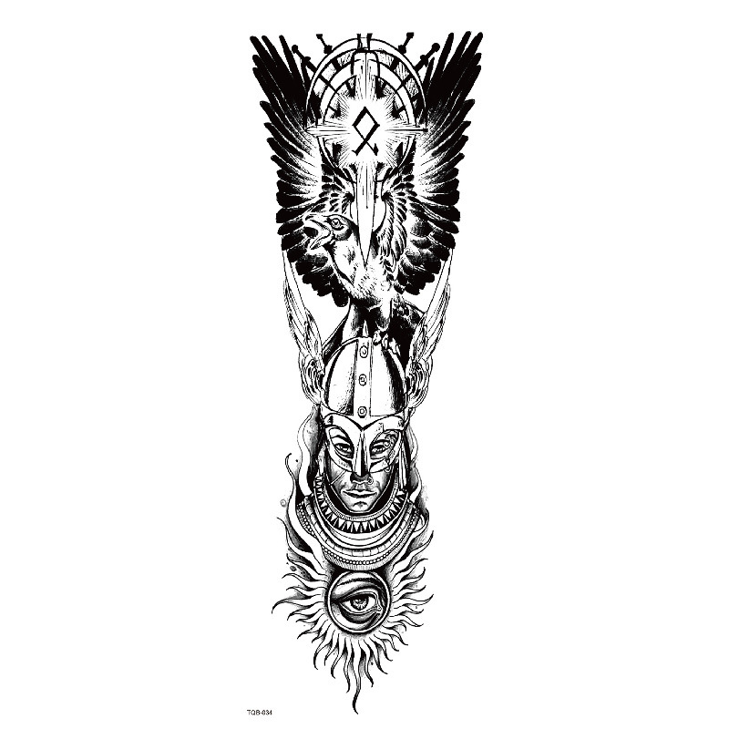 Waterproof Water Transfer Printing Tattoo Full Arm Tattoo Sticker photo 3