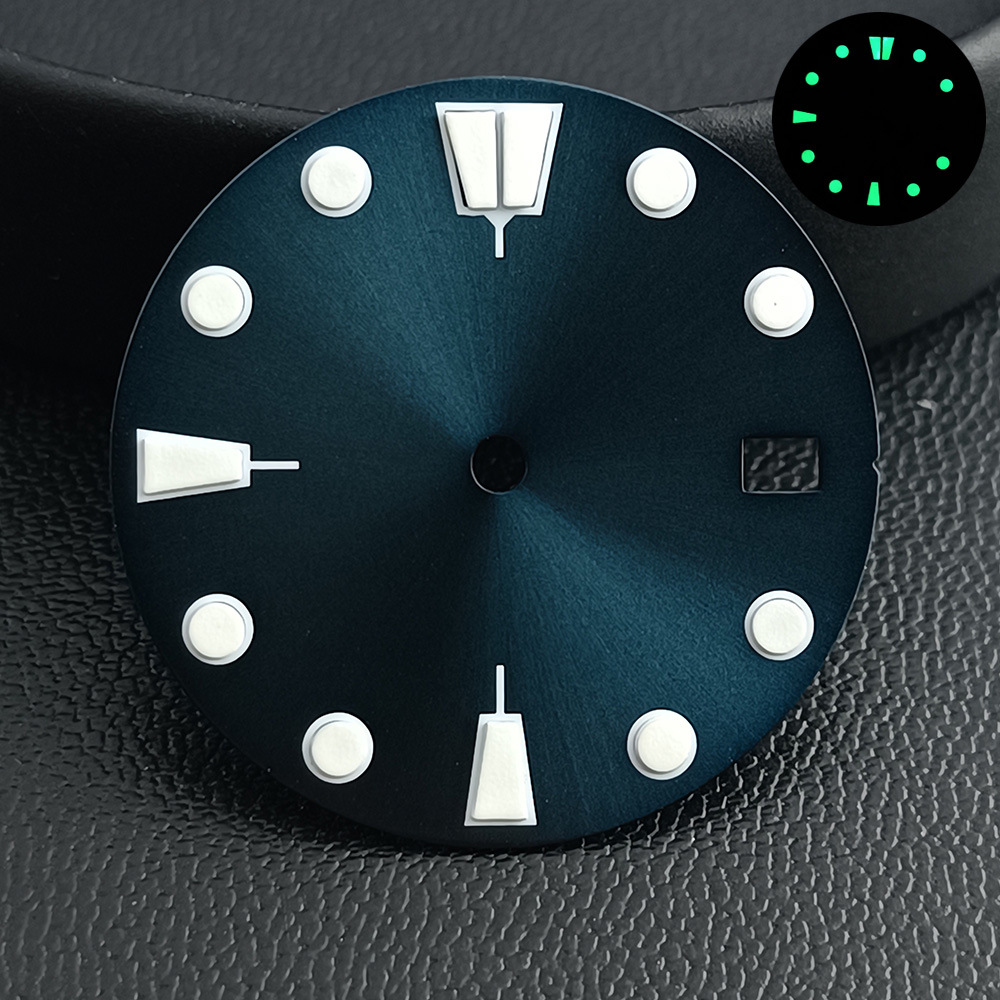 Watch Accessory 28.5mm Blue-green Luminous Dial Replacement Part photo 4